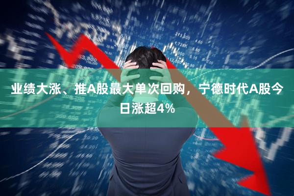 业绩大涨、推A股最大单次回购，宁德时代A股今日涨超4%